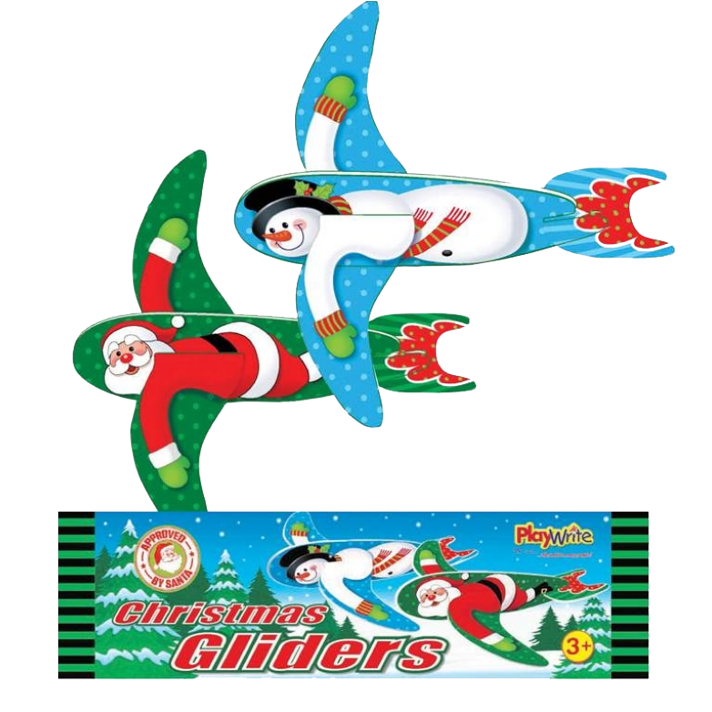Christmas glider, foam glider, glider, kids glider & party glider.
