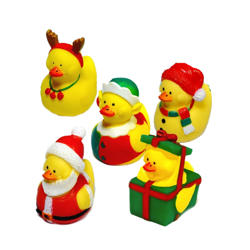 Christmas rubber duck, rubber, duck, bath duck & party duck.